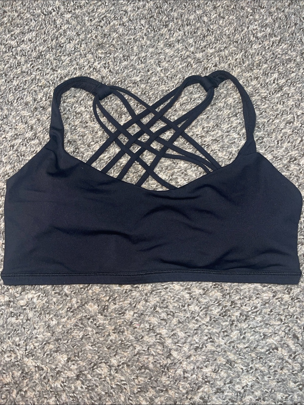 Lululemon Free To Be Bra (Wild) - Black; Size 8